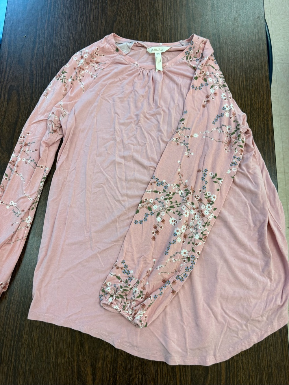 Matilda Jane Dusty Rose Floral Long Sleeve Top